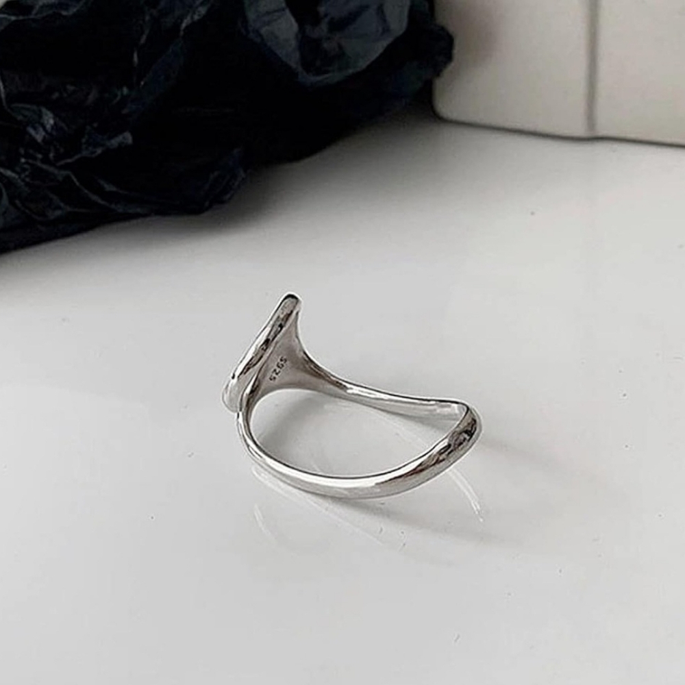 Two Finger NWT Asymmetrical Geometric Ring - Picture 3 of 7